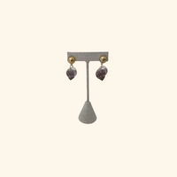 Gold Ball and Shell Earrings