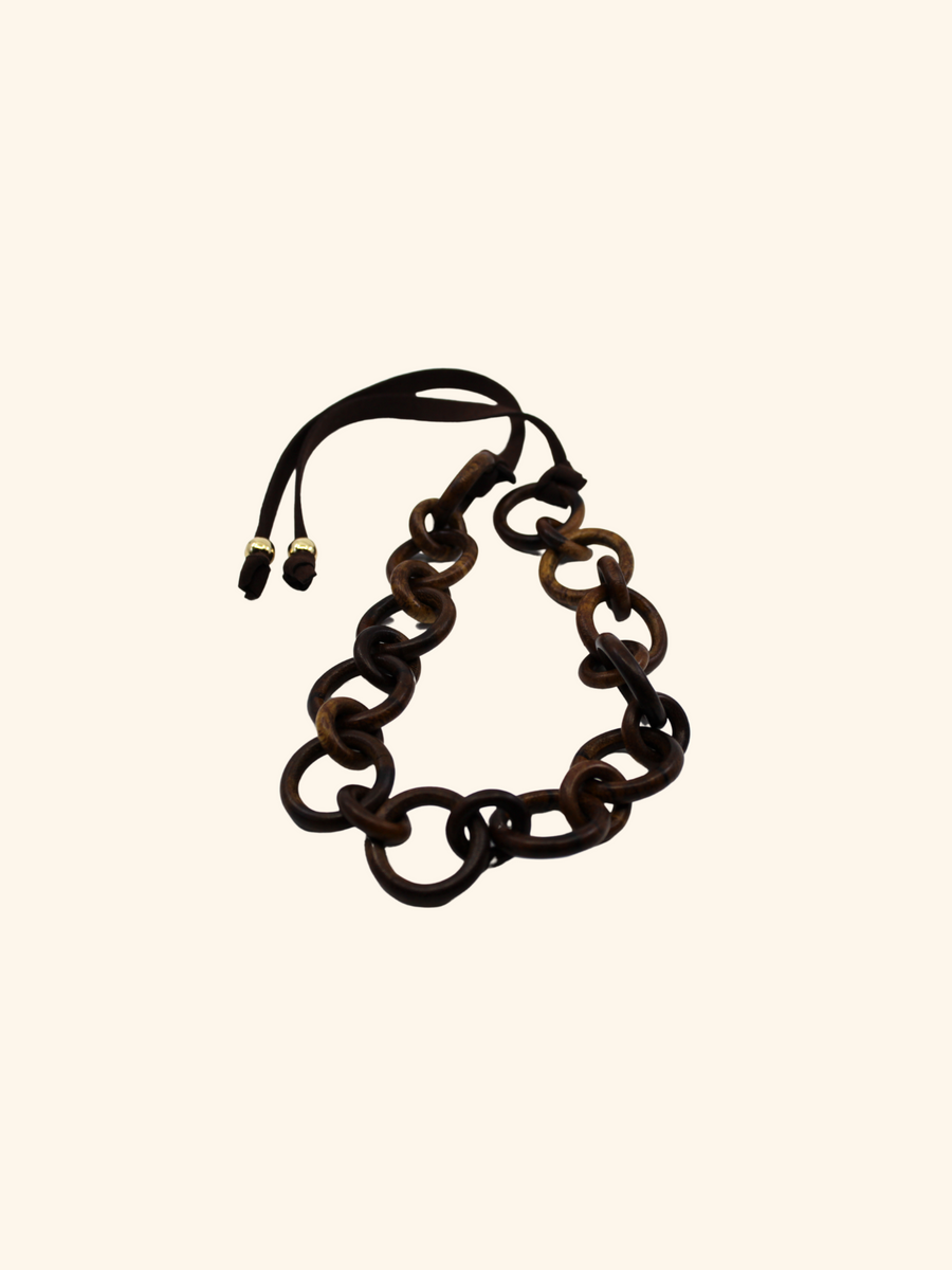 Wooden Chain Link Necklace Shop Trendy Jewelry at MCHARMS