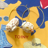 St. Barth Shell Hoop Earrings- Le Toiny Shop Jewelry Summer Accessories MCHARMS