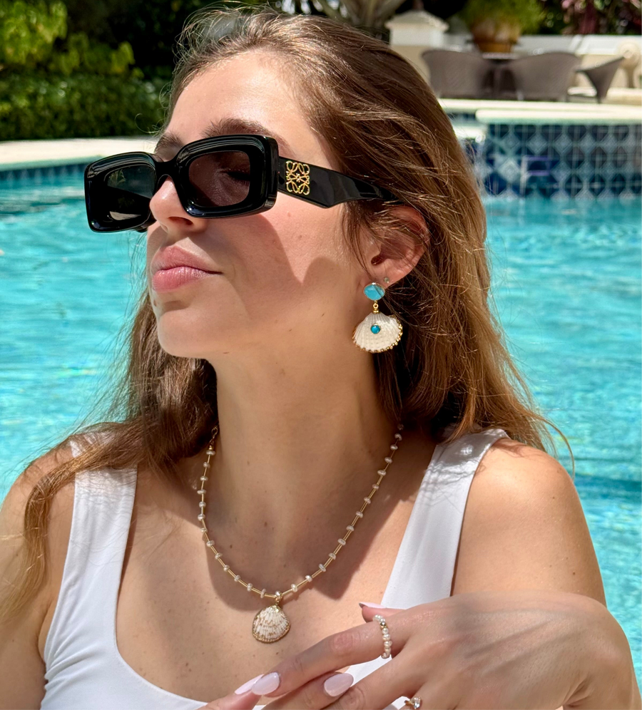 Lagoon Drop Earrings