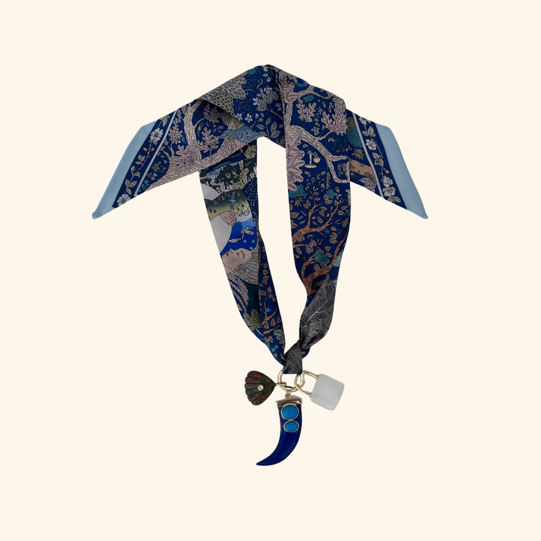 The Midnight Garden Scarf Necklace
