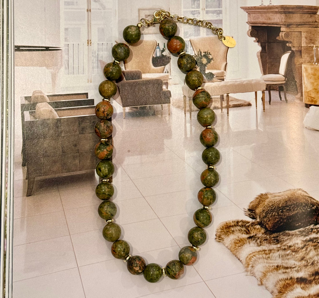 Olive Gumball Necklace
