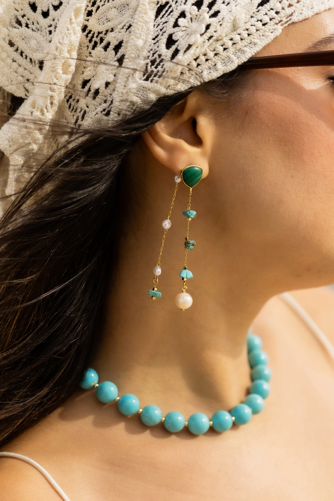 Green and TurquoiseEarrings