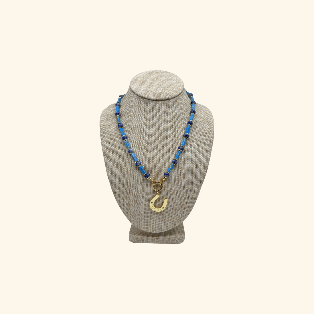 Costal Blue Beach Beads Necklace