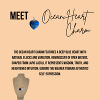 Ocean Heart Charm