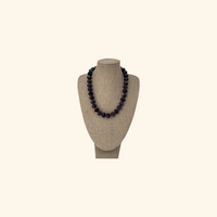 Midnight Navy Tide Beach Beads Necklace