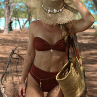 Shell and Pearl Golden Bikini Belt