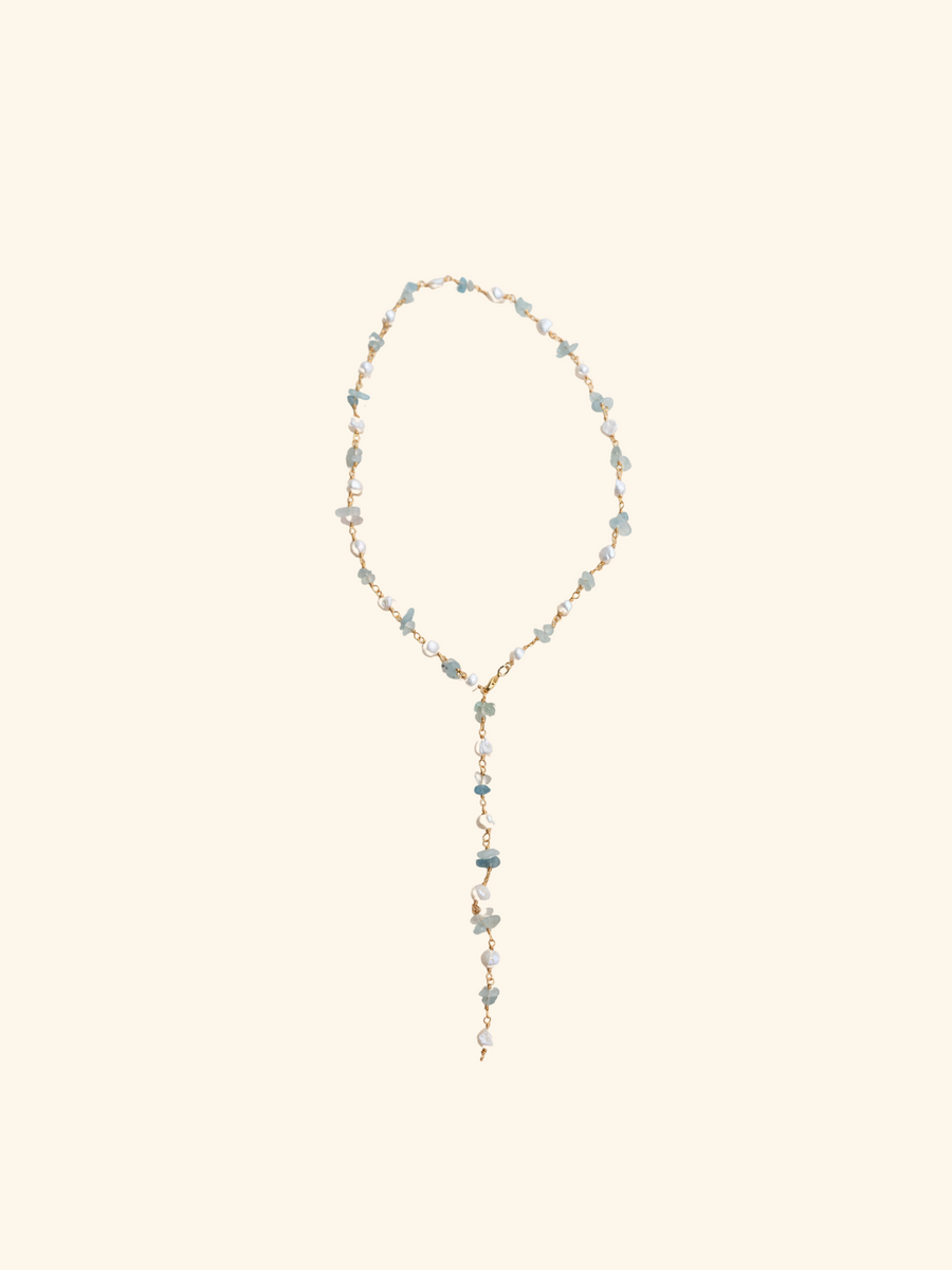 Celestial Blue Lariat Shop Necklaces at MCHARMS