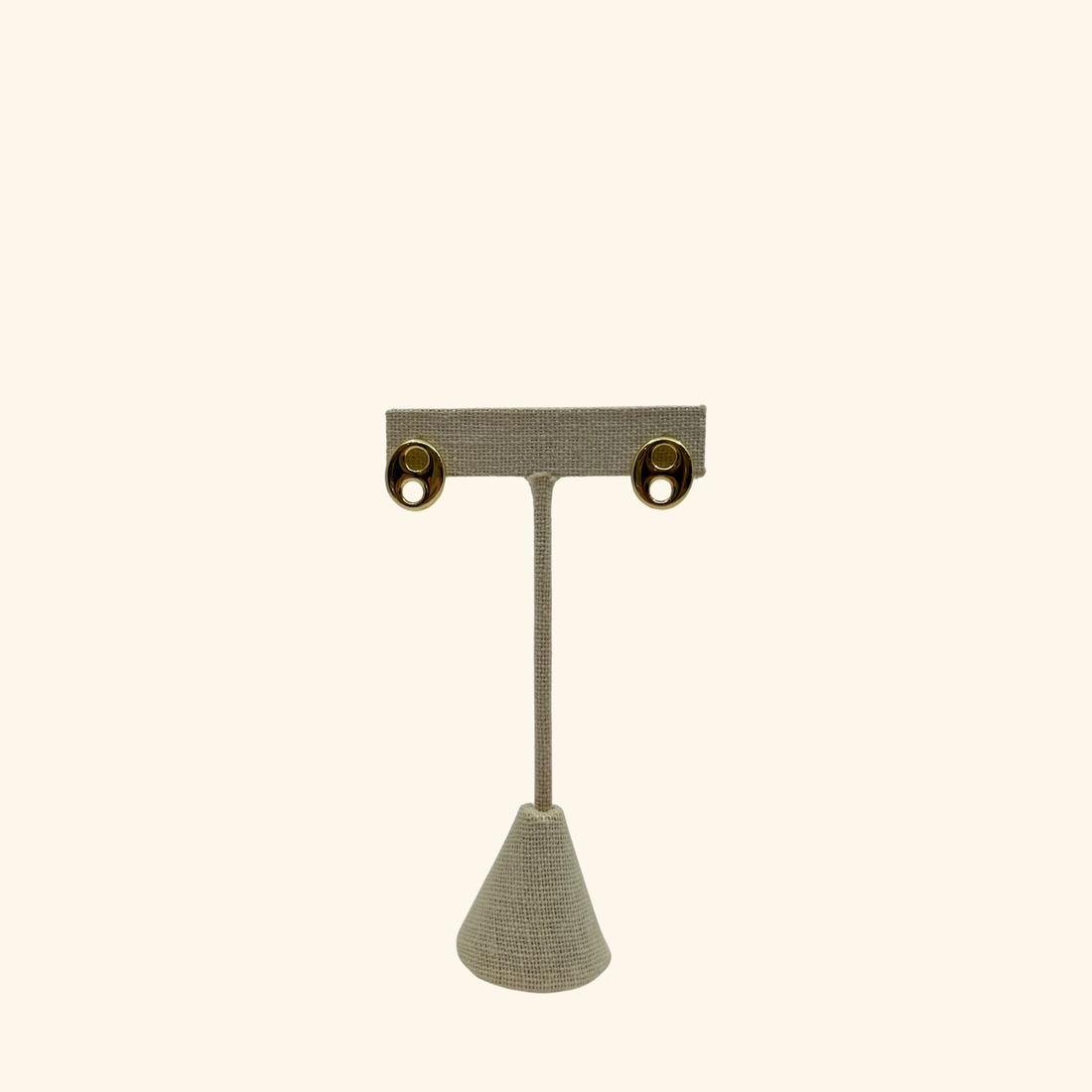 G-Link Button Earrings