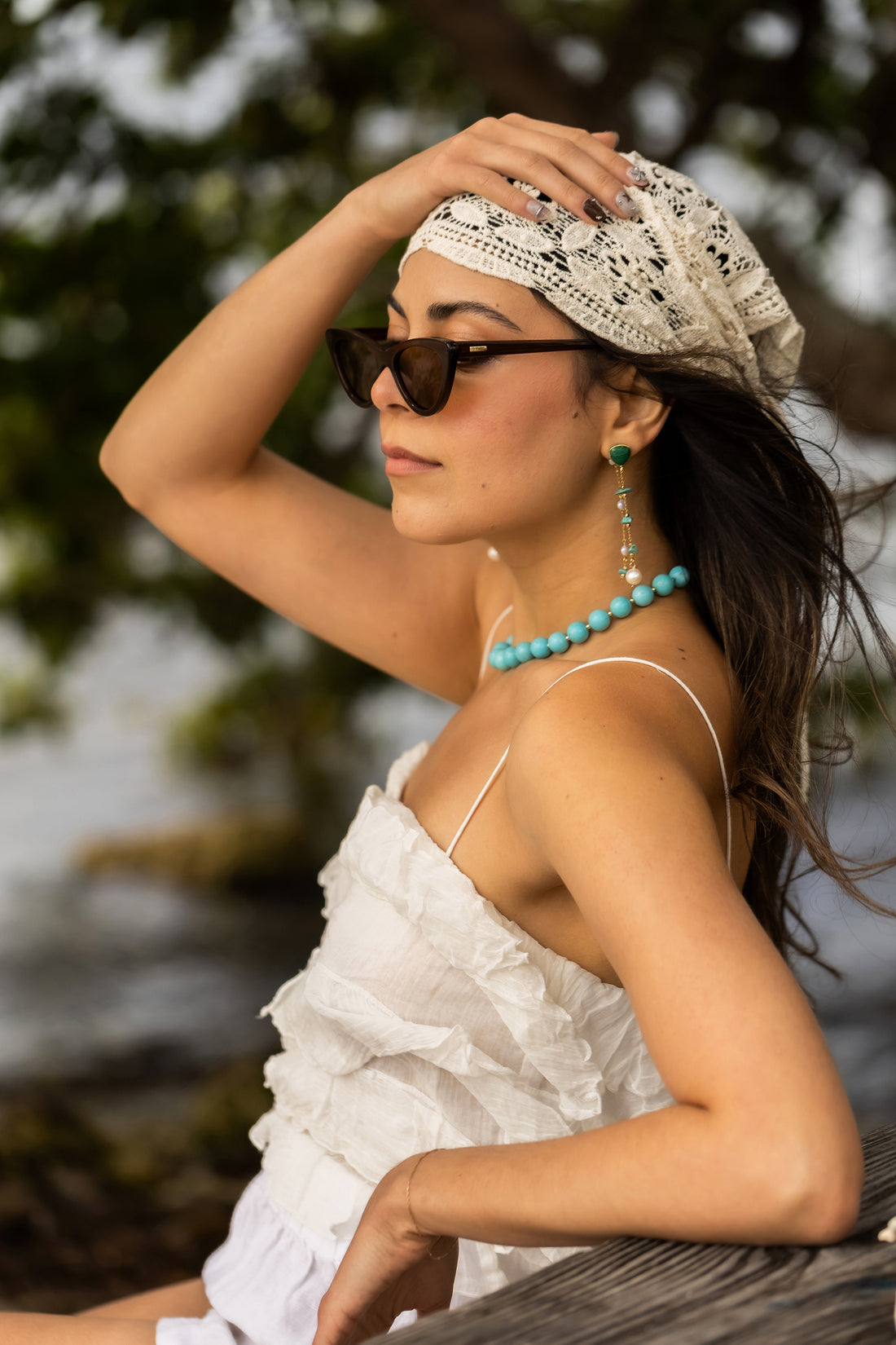 Azure Coast Beach Beads Necklace