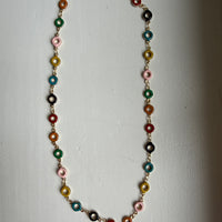 Enamel Color Circle Necklace