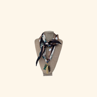Trois Poissons Scarf Necklace