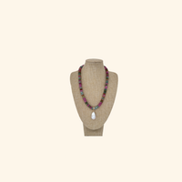 Baroque Pearl & Colorful Beaded Necklace