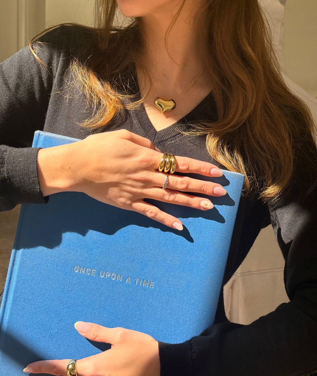 Bold & Gold Heart Necklace