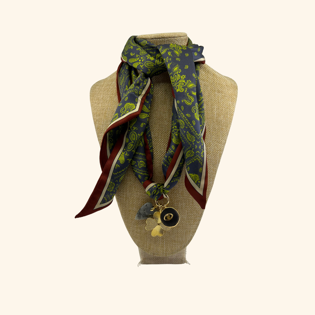 Charmed Eye Bandit Scarf Necklace