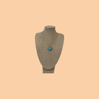 Turquoise Scallop Shell Charm