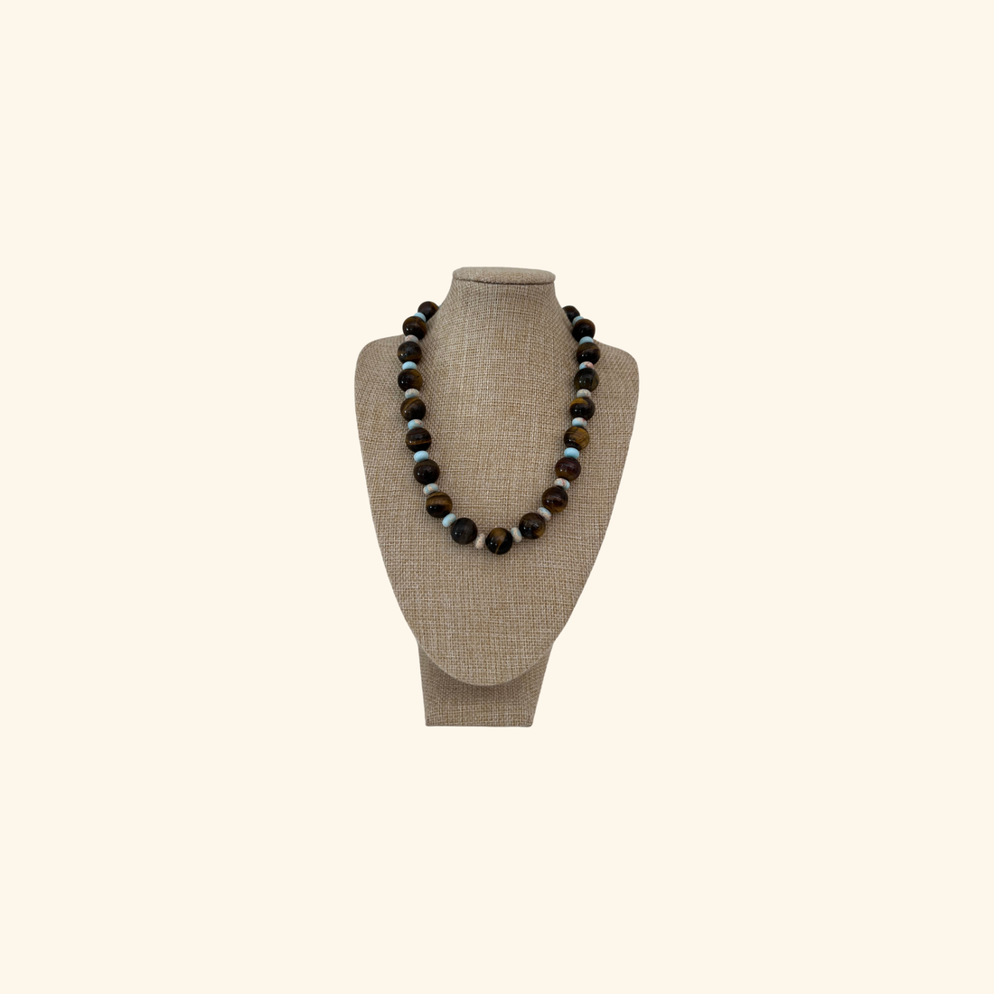 Tiger’s Eye Gumball Necklace
