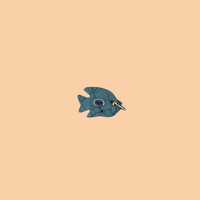 Turquoise Reef Fish Charm