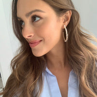 Pearl Hoop Earrings