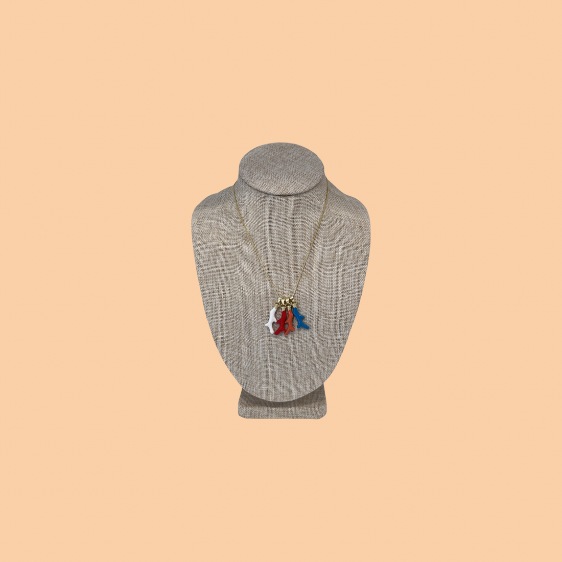 Blue Small Coral Charm