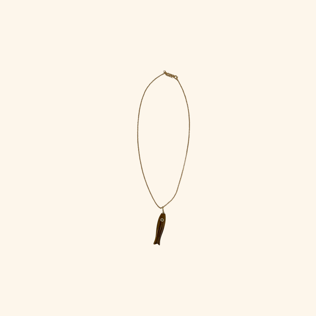 Tiger Eye Sardine Necklace Necklace