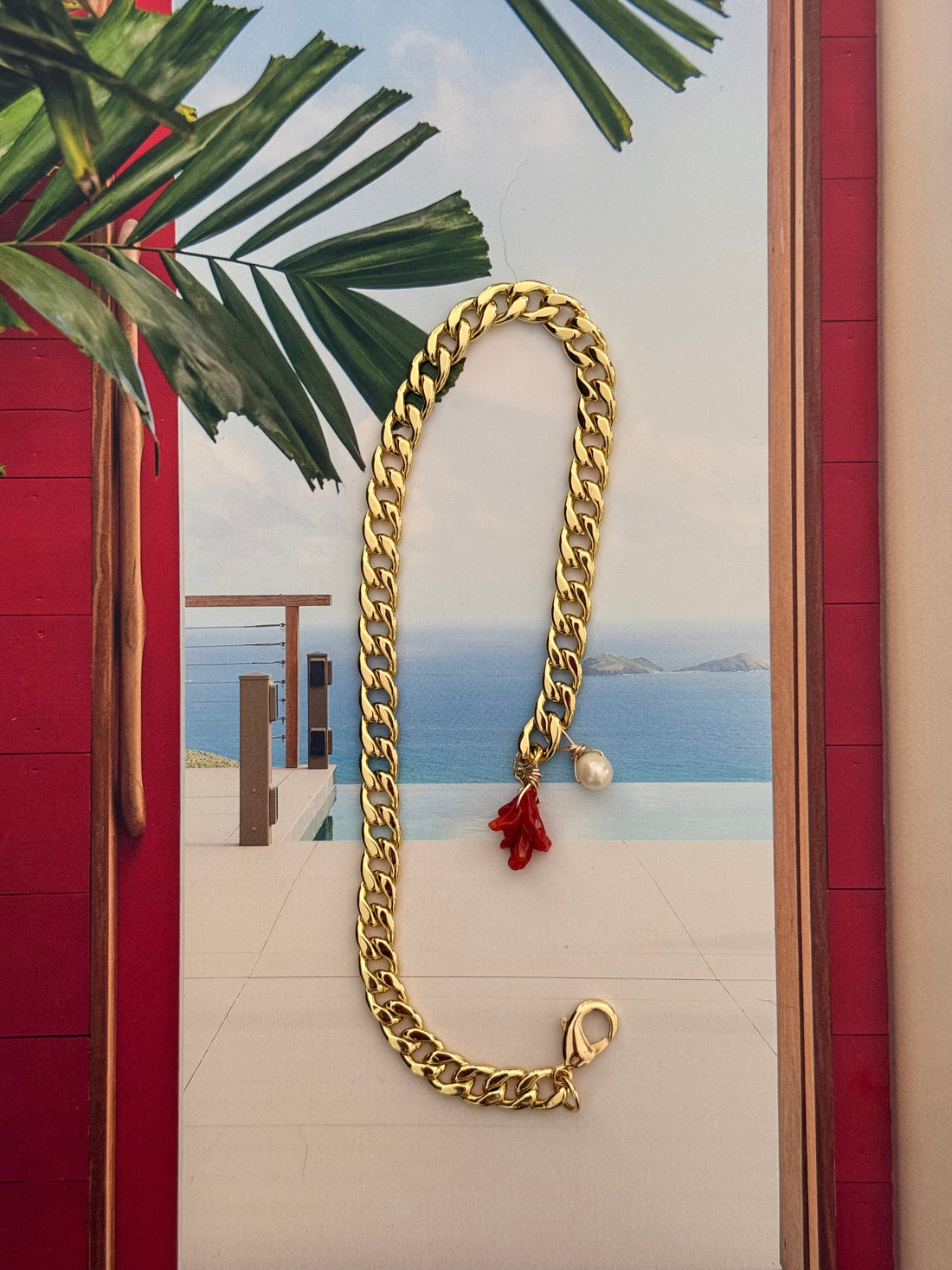 Coral Kiss Anklet