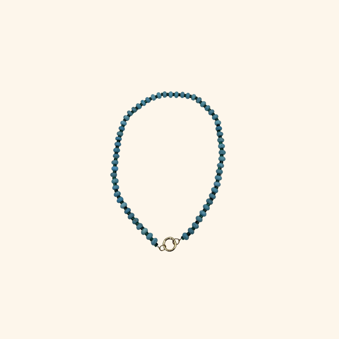 Verde & Azure Laguna Beach Beads Charm Necklace
