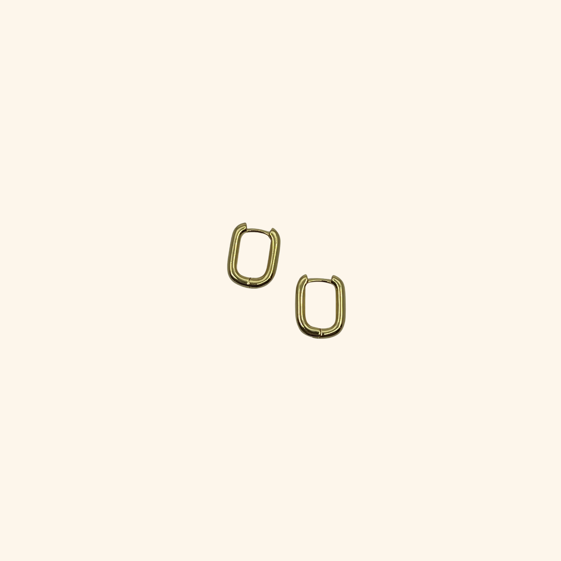 Rounded Square Hoop Earrings