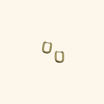 Rounded Square Hoop Earrings