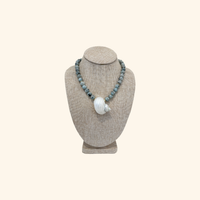 Tidal Shell Jasper Beach Beads Necklace