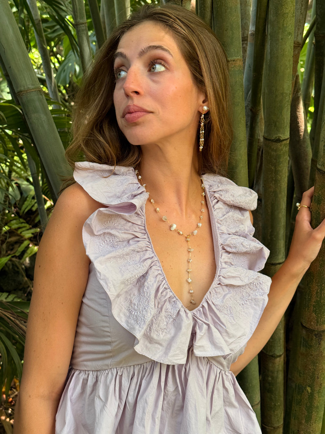 Dainty Drop Pearls Earrings
