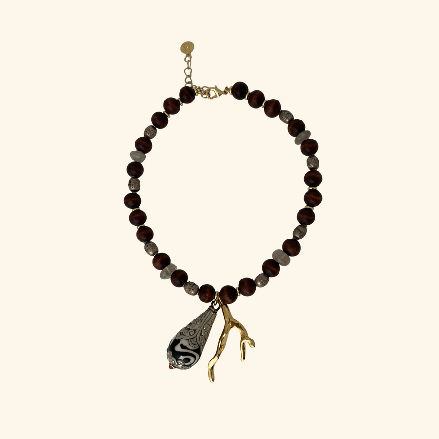 Wood Talisman Necklace