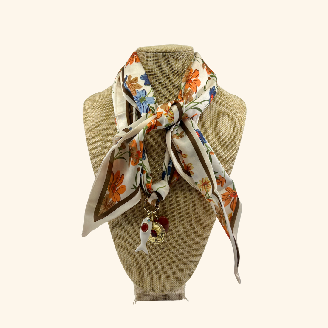 Beach Blossom Scarf Necklace