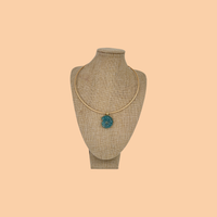 Amazonite Scallop Shell Charm