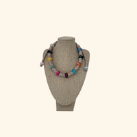 Beaded Beige Rope Necklace