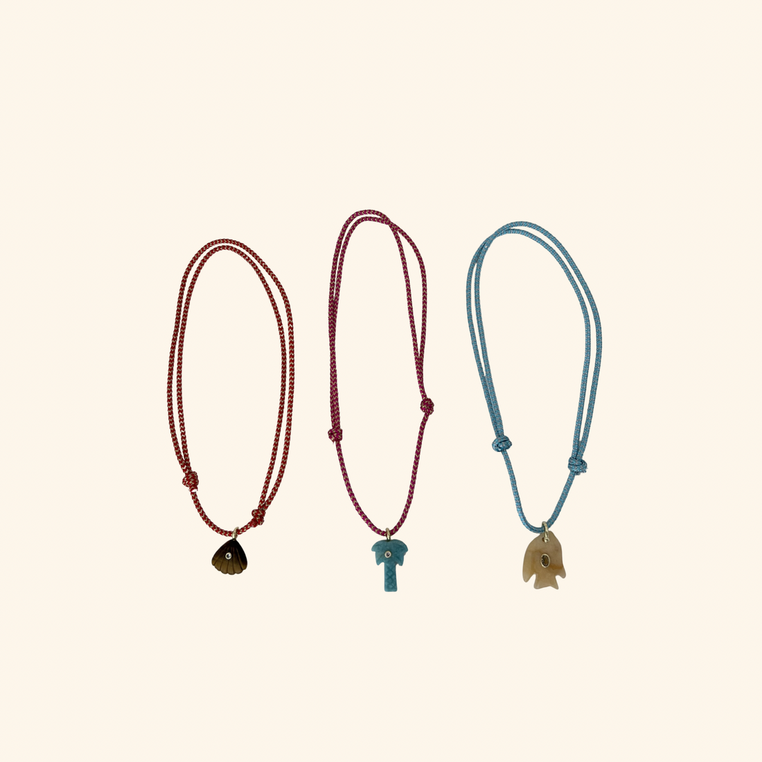 Laguna Charm Marine Rope Necklace