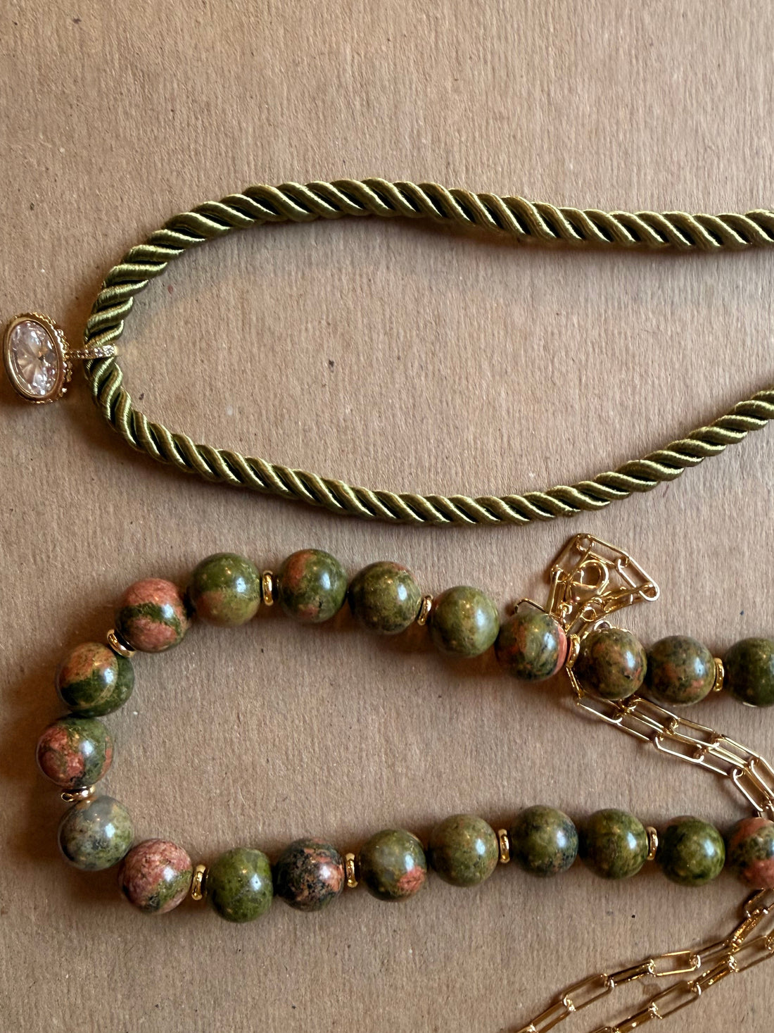 Olive Gumball Necklace