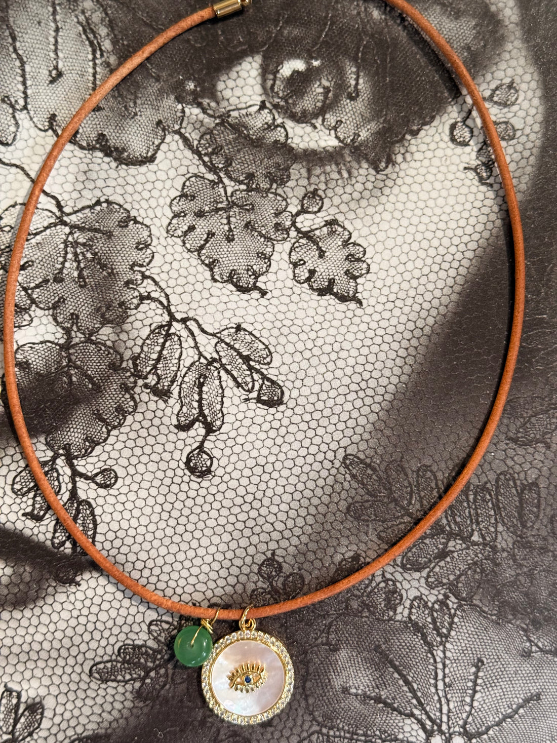 The Sacred Eye leather Necklace