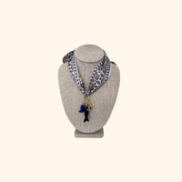 Our Lady of Aparecida Fish and Horn Scarf Necklace