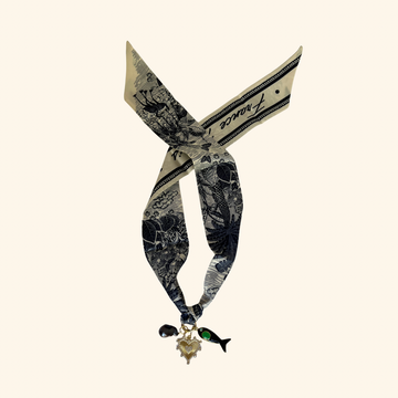 Nero Coastal Scarf Necklace