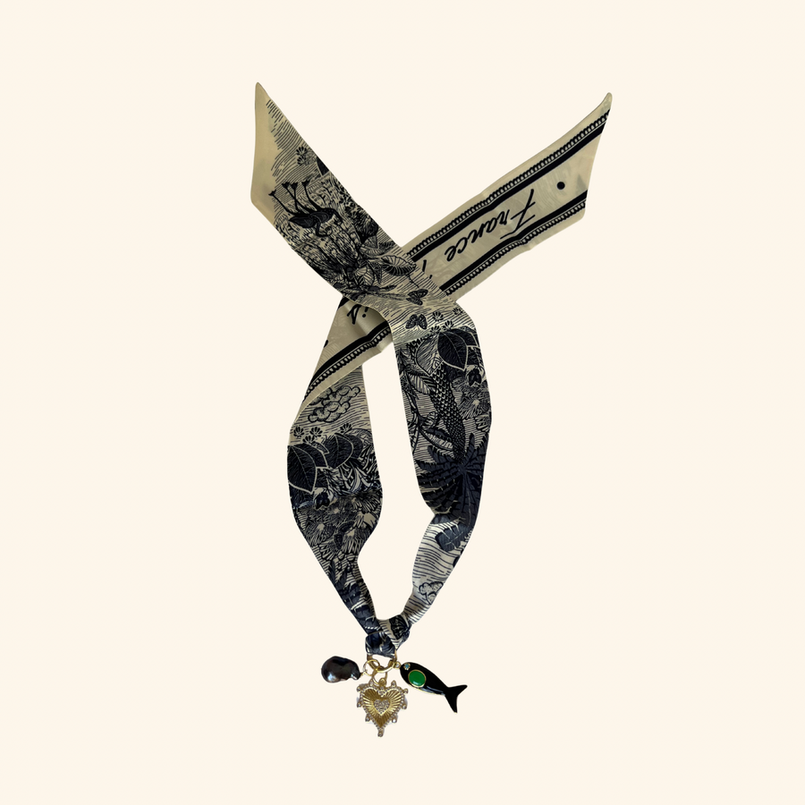 Nero Coastal Scarf Necklace