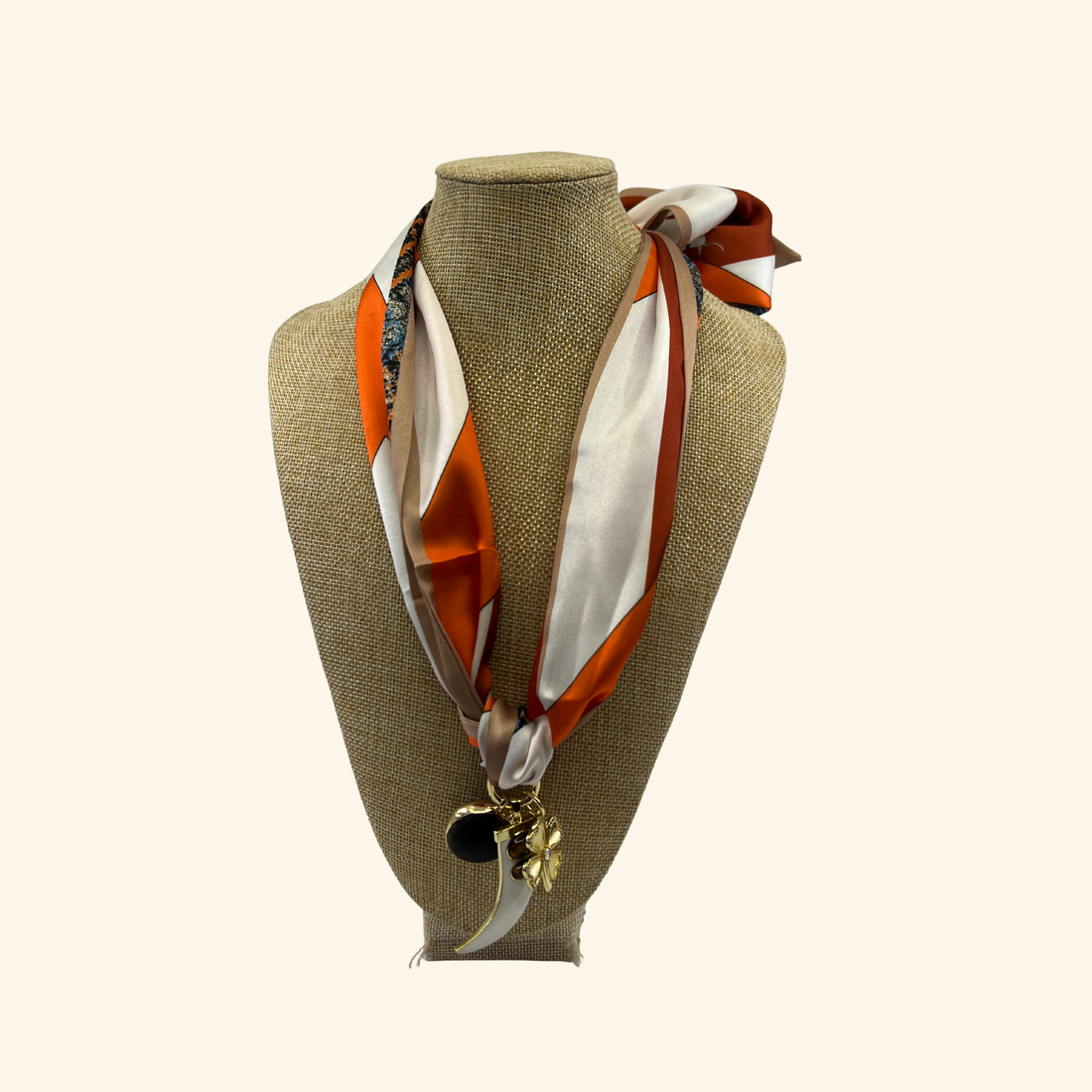 Lucky Equestrian Horn Scarf Necklace