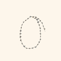 White Agate Lariat Necklace
