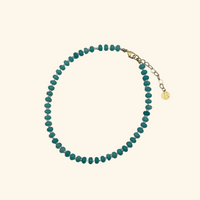 Caribbean Blue Stone and Pearl Necklace