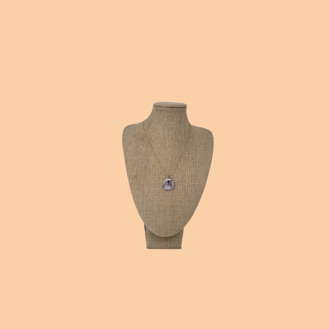 Silver Scallop Shell Charm