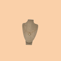 Golden Compass Cross Charm