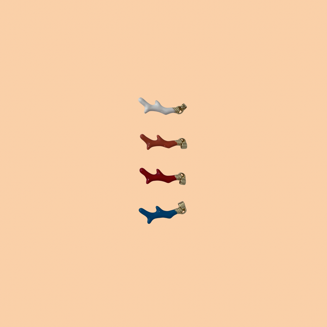Blue Small Coral Charm