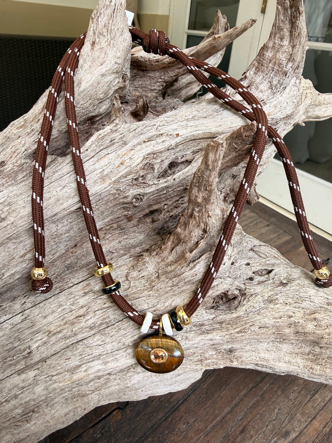 Tiger’s Eye Rope Necklace