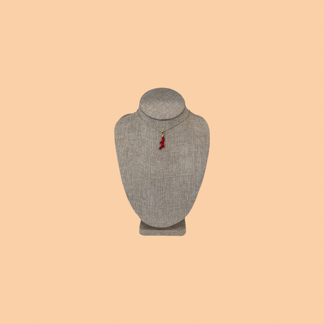 Red Small Coral Charm