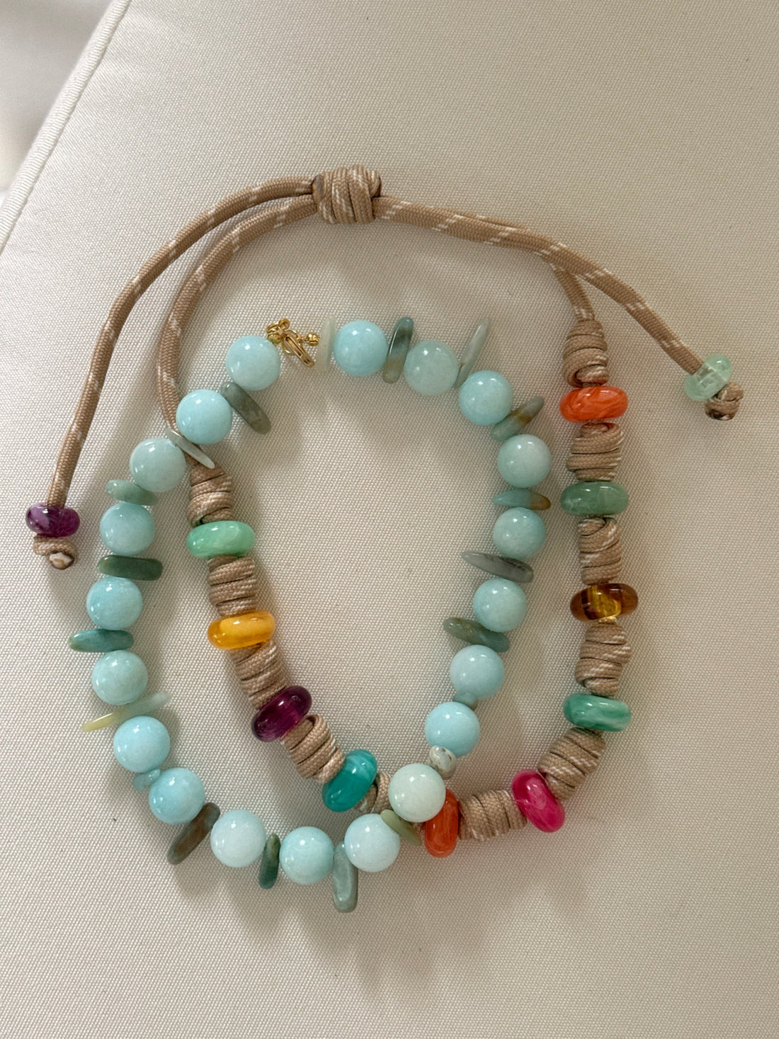 Seafoam Green  Gumball Necklace